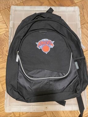 Black Team Logo Backpack